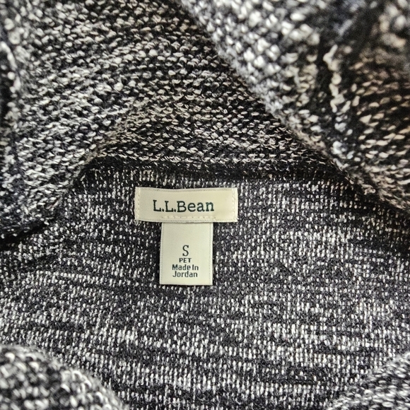 L.L. Bean Cozy Cowl Neck Sweater Gray Marled Knit Size Small - Picture 5 of 9